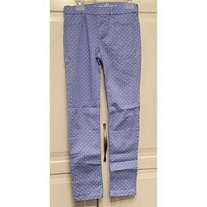 Gymboree Girl’s Light‎ Blue Super Skinny Polka Dot Jeans Pant Sz 12